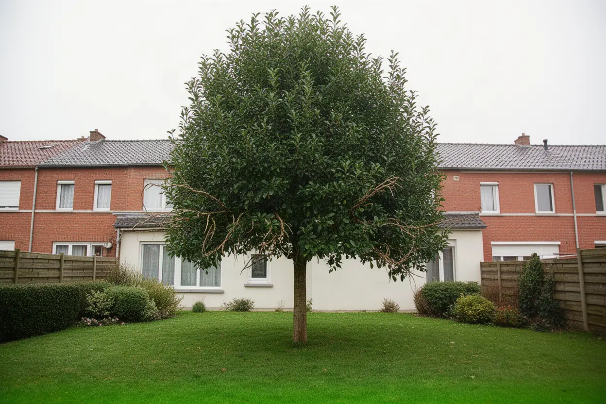 Branches proches des abords avant taille à Coudekerque-Branche